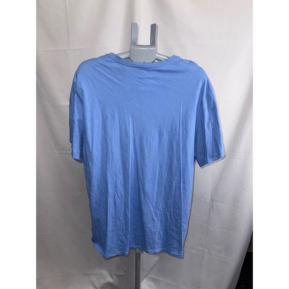 Nike Swoosh Graphic Tee Mens XXL Light Blue Athletic Cut Short Sleeve T-Shirt - Picture 2 of 5